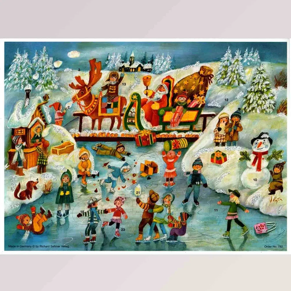 Adventskalender "Spaß beim Eislaufen"