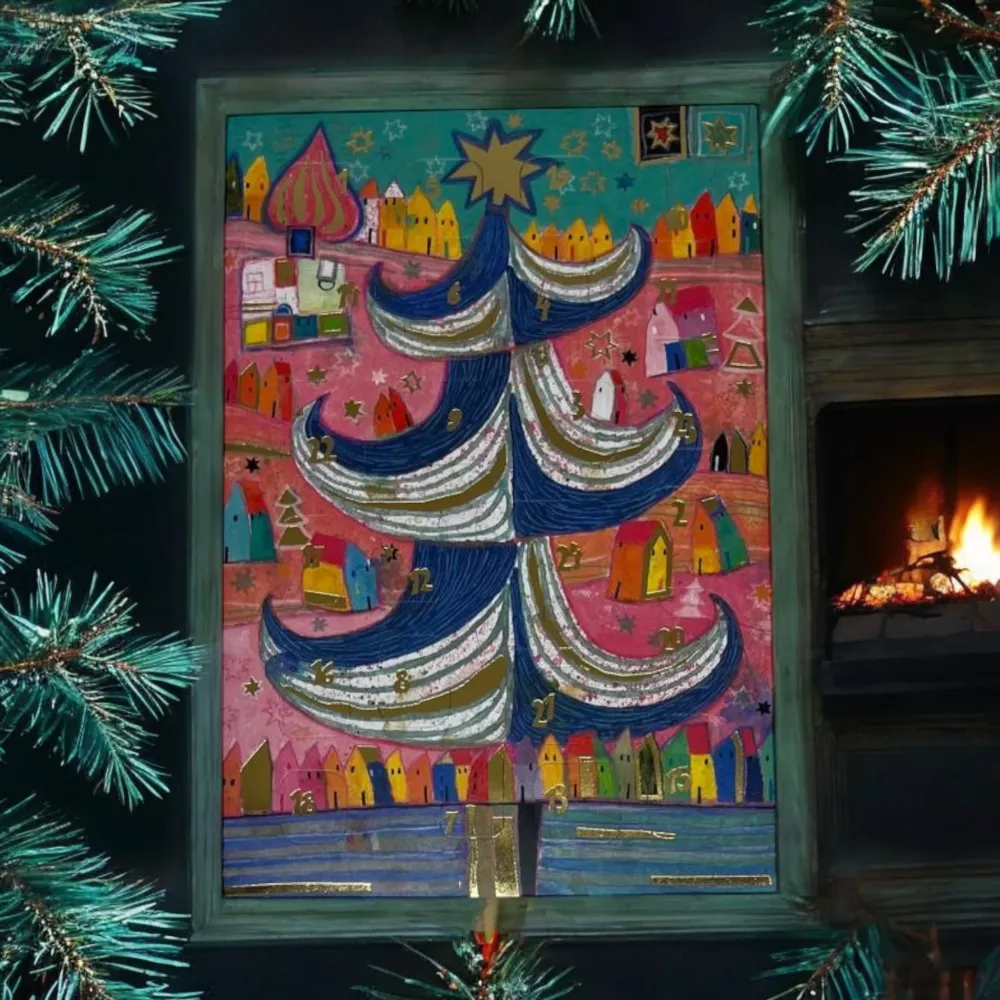 Postkarte Adventskalender