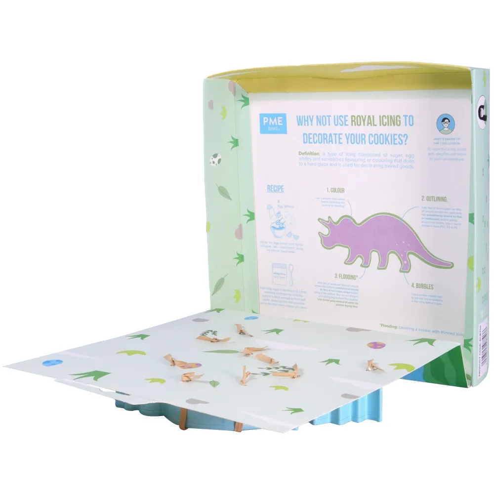 Set/ 3 Dinosaurier-Ausstechformen