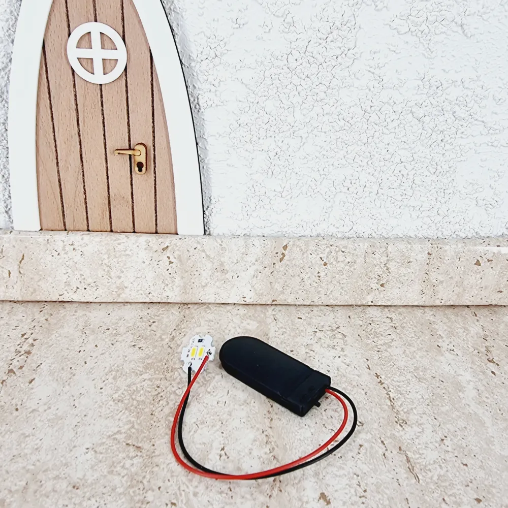 Wichtel LED-Platte mit Batterie DIY