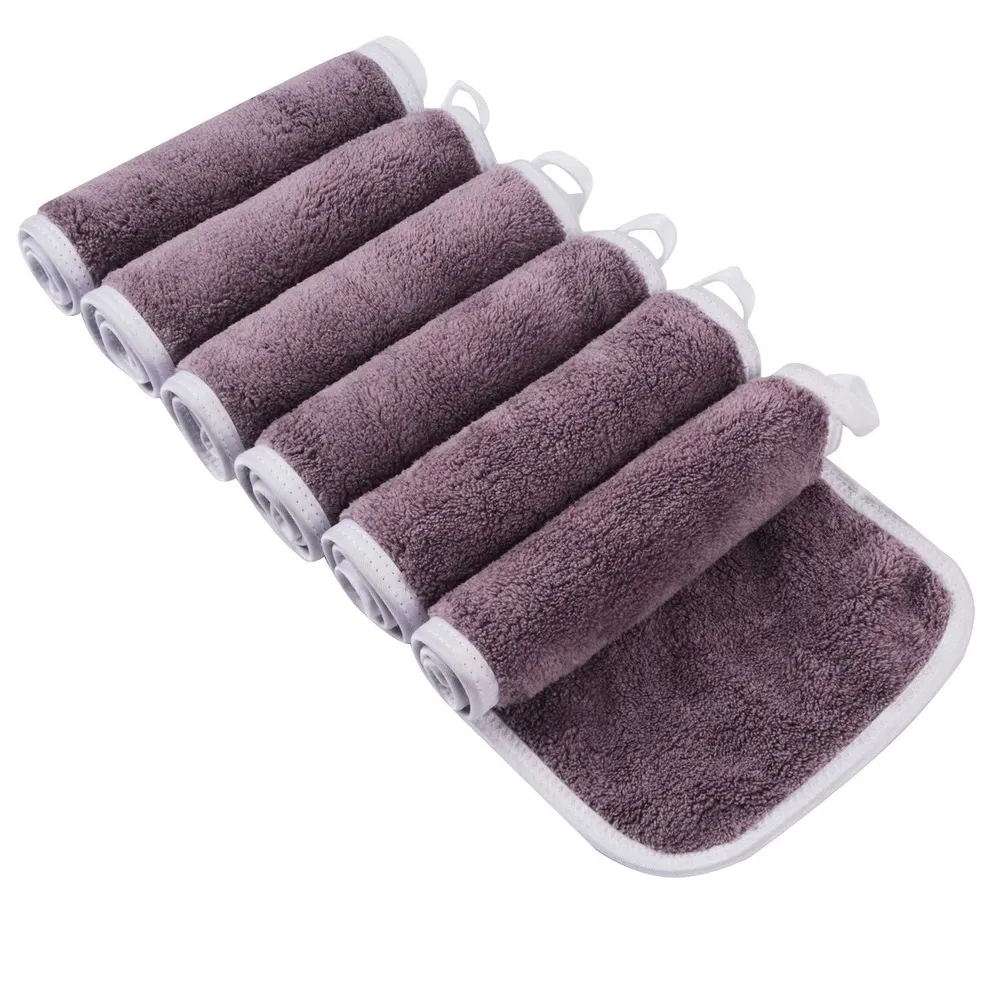 6er Pack KinHwa Microfaser Waschlappen Make-up Entferner