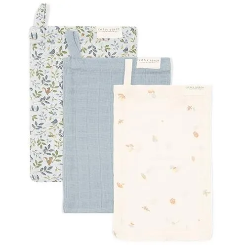 Waschlappen-Set - Blau - Forest Friends