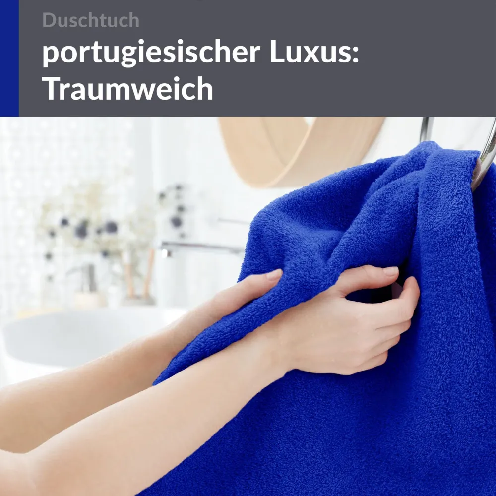 Duschhandtuch 70x140 cm Blau - Azur