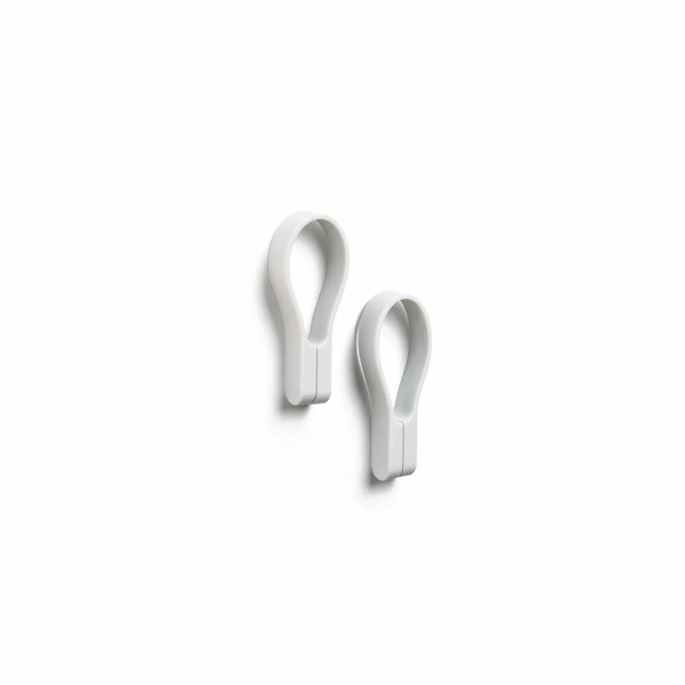 Zone Denmark Handtuchhalter Loop Magnet, 2er Set, Handtuchaufhänger, Handtuchclip, Silikon, Soft Grey, 27924