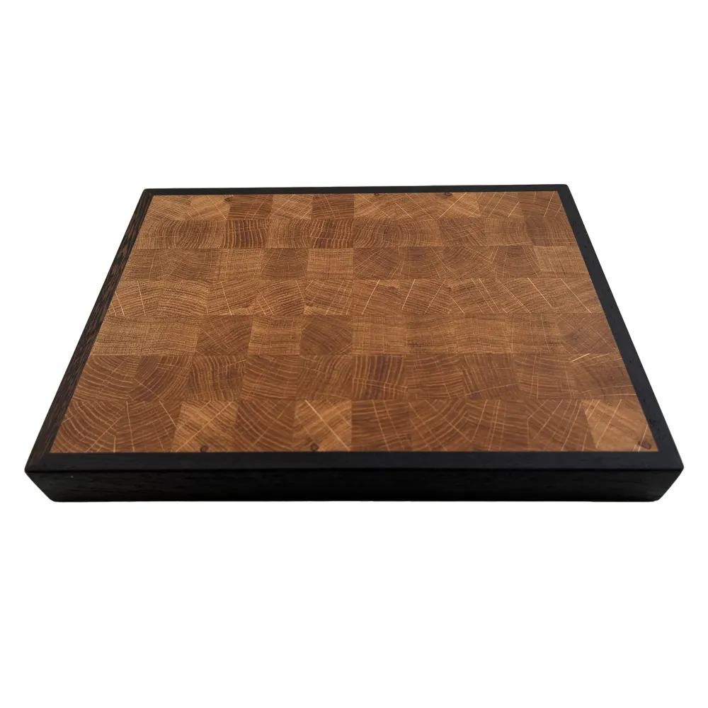 Hirnholz Schneidebrett Eiche/ Wenge Klein