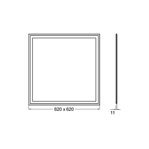 Brumberg Leuchten - Decken-/Wandleuchte LED-Panel M625 32057073 3000K