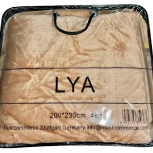 Decken Braun Gold 200x230cm 4Kg