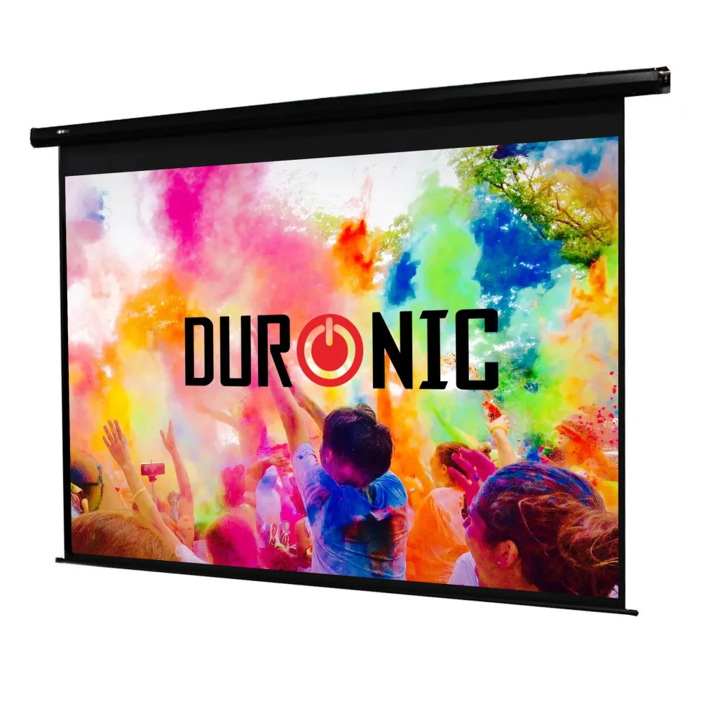 Duronic EPS70 Leinwand | 70 Zoll Rollo mit 142 x 107 cm | 4:3 Heimkino mit 4K Full HD 3D | Projektionsleinwand für Decken-...