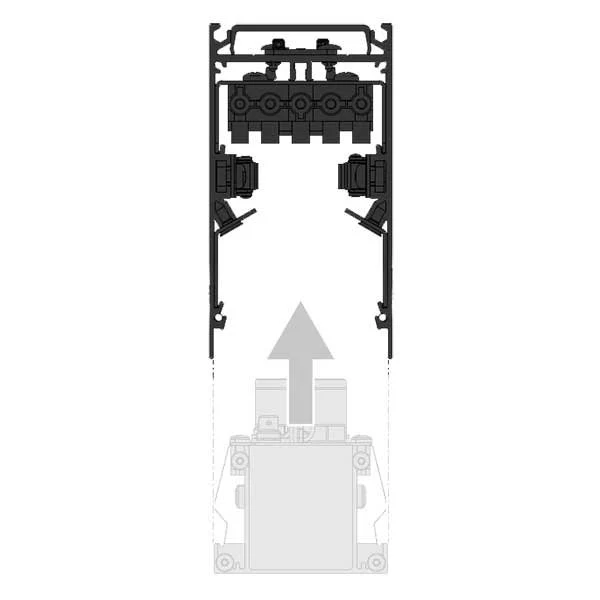 Waldmann Light - Decken-/Wandleuchte Einbau-Leuchtengehäuse DLE/WS/EINZEL/1414MM Einzel, 1414mm