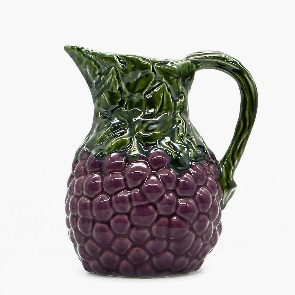 Keramik-Karaffe "Uvas" - Mauve