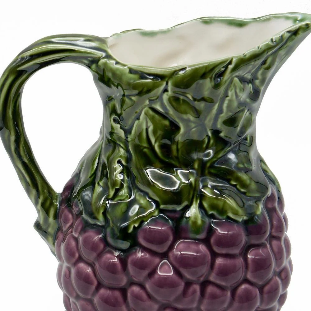 Keramik-Karaffe "Uvas" - Mauve