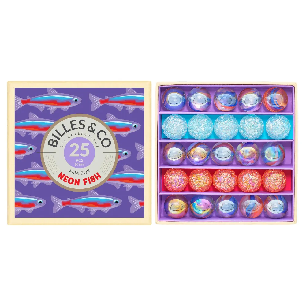 Murmeln Neon Fish Mini-Box