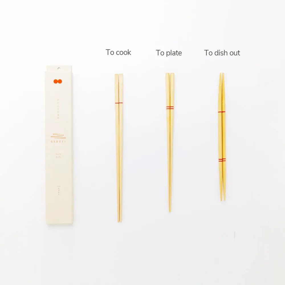 Okaeri Bambus-Essstäbchen-Set, lang