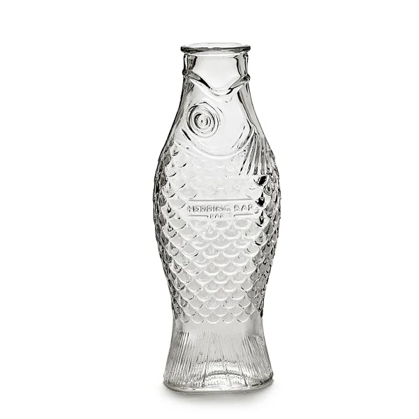 Serax Karaffe Flasche Fish&Fish transparent von Paola Navone H29cm