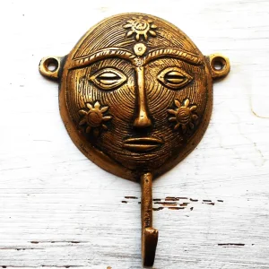 Garderobenhaken, Wandhaken, Kleiderhaken, Messing