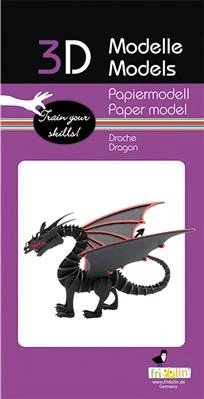 3D-Papiermodell – Drache