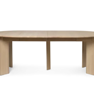 Bevel Table - Extendable x 2 - White Oiled Beech