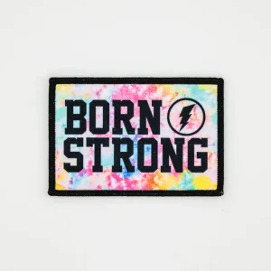 BORN STRONG TIE DYE Patch