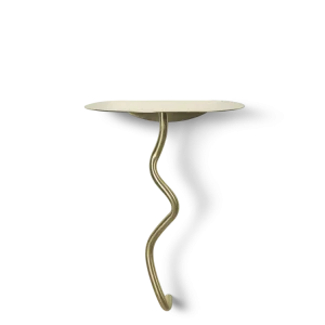 Curvature Wall Table - Brass