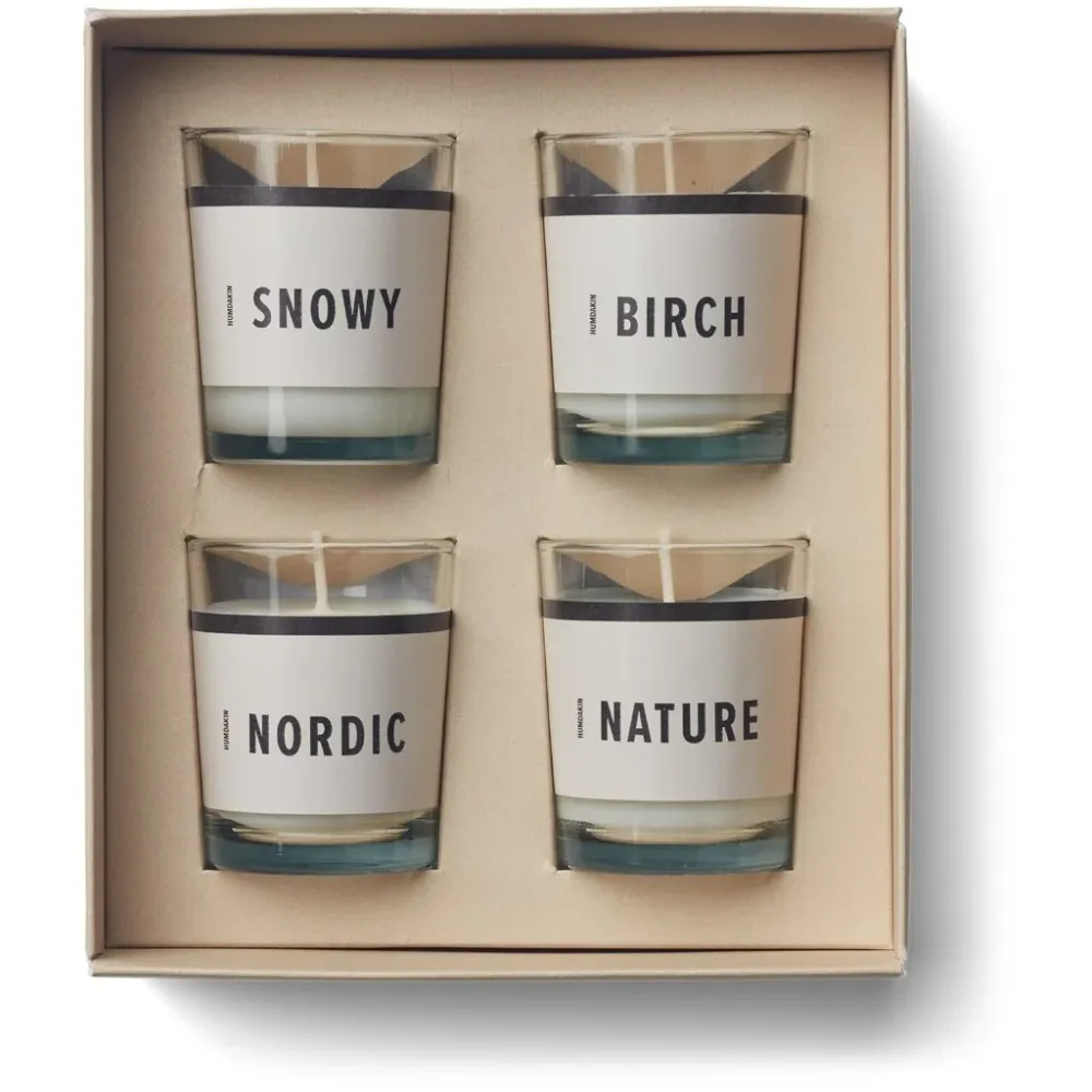 Duftkerzen 4er Pack - Clean winter - Humdakin