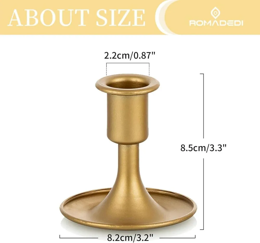 Goldener Kerzenständer für