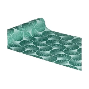 Grüner Tischläufer Gingko Print 3m
