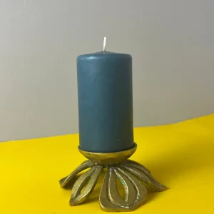Kerzenständer Messing Blütenform
