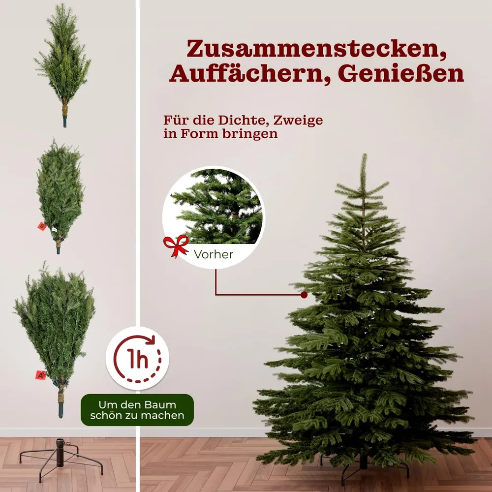 Künstlicher Weihnachtsbaum, 210 cm LED