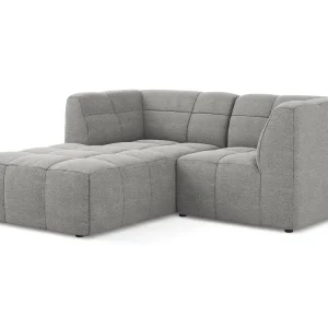 Modularer, linksseitiger 2-Sitzer ALOHA hellgrauem Boucle