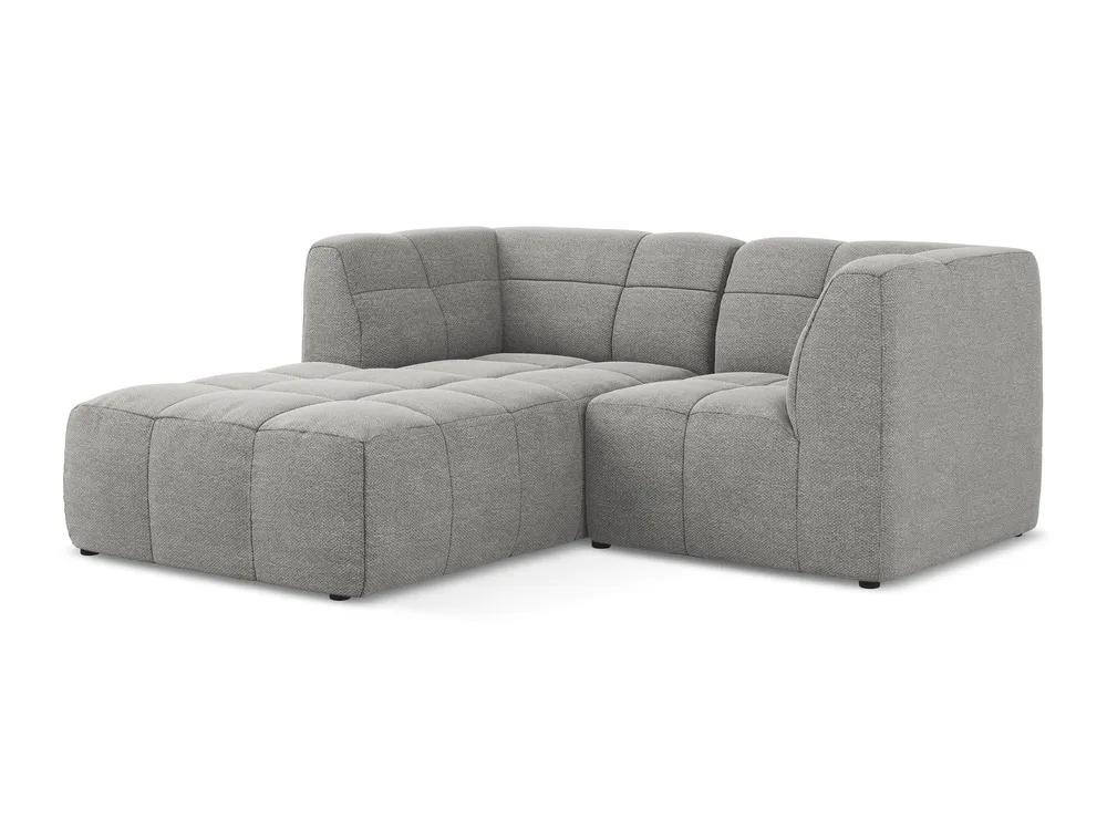 Modularer, linksseitiger 2-Sitzer ALOHA hellgrauem Boucle