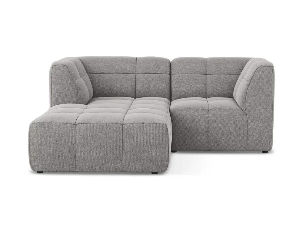 Modularer, linksseitiger 2-Sitzer ALOHA hellgrauem Boucle
