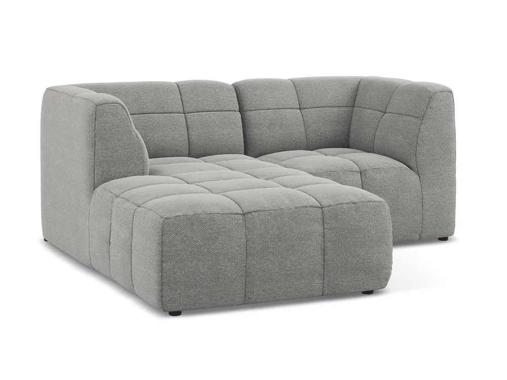 Modularer, linksseitiger 2-Sitzer ALOHA hellgrauem Boucle