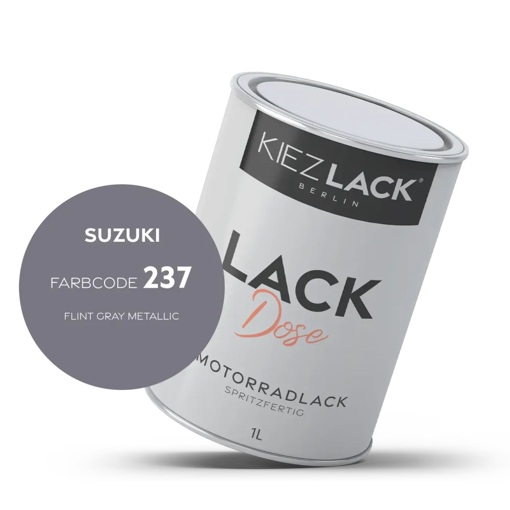 1K Motorradlack Basislack Lackdose Suzuki 237 FLINT GRAY METALLIC