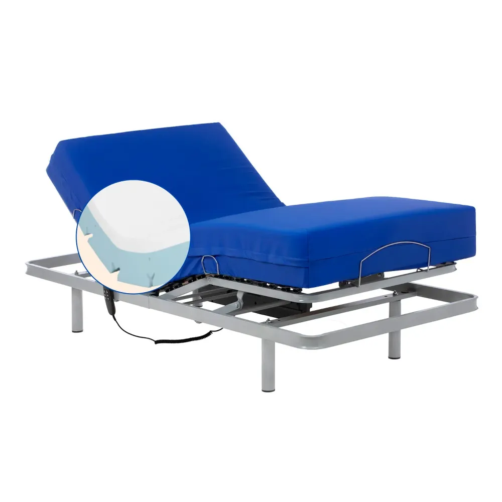 Pack verstellbares Bett mit viskoelastischer Matratze Professional V6 - 105x200 cm