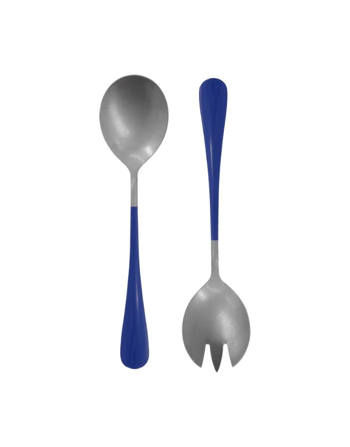 Salatbesteck Serv I Blau