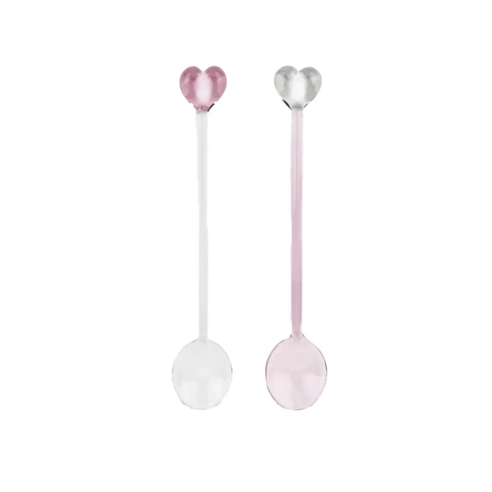 Spoon Club – Glaslöffel – Herz – Rosa
