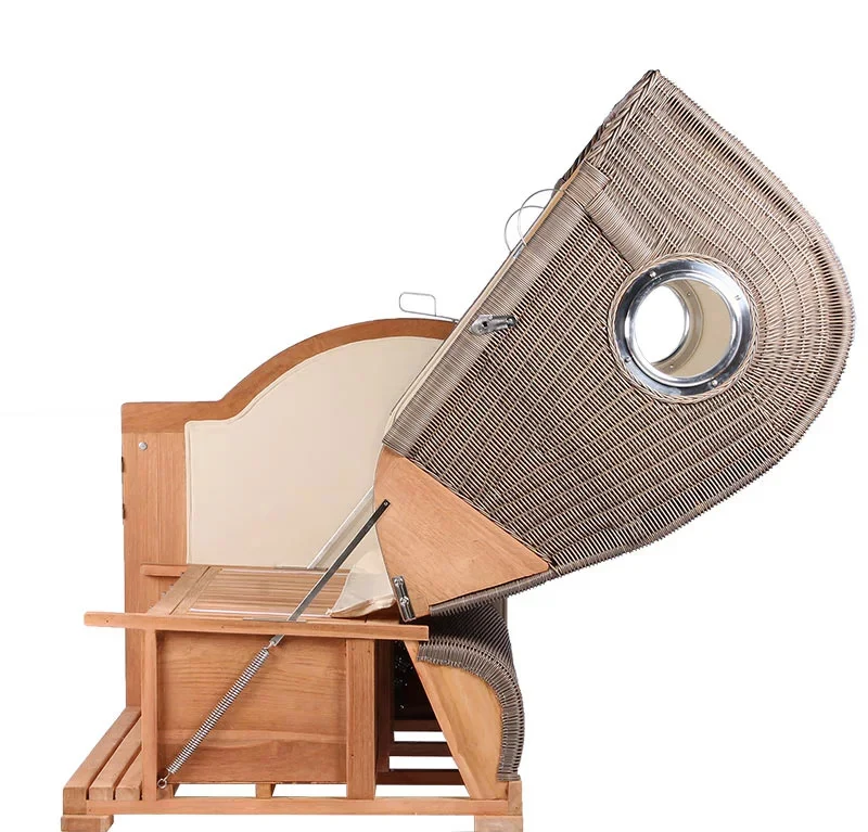 Strandkorb DÜNE 2-Sitzer taupe-creme