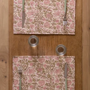 Tischsets mit Rosa-Print im 2er-Set