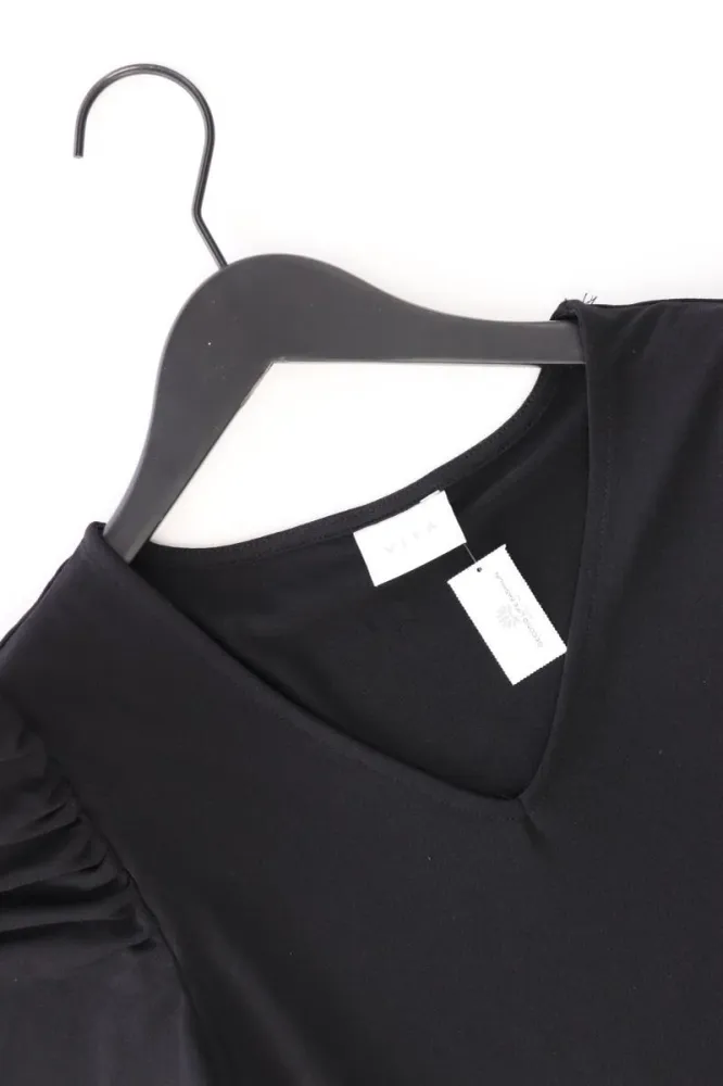 Vila Kurzarmkleid Gr. S schwarz aus Polyester
