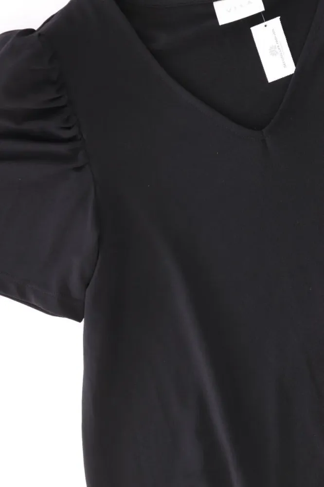 Vila Kurzarmkleid Gr. S schwarz aus Polyester