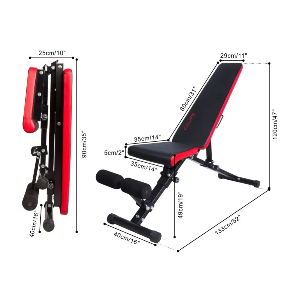 ZERRO Adjustable Weight Bench Lifting & Sit Up