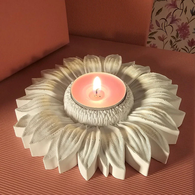 Silikonform: Teelichthalter "Sonnenblume"