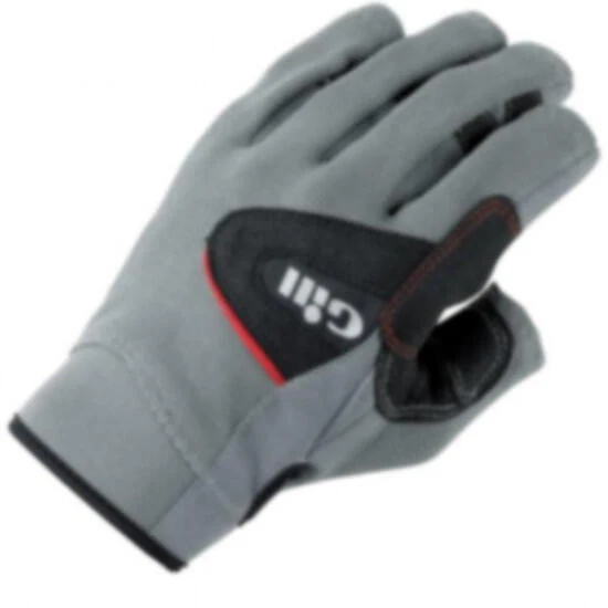 7042 Segelhandschuhe mit Fingern, grau/schwarz – Junior