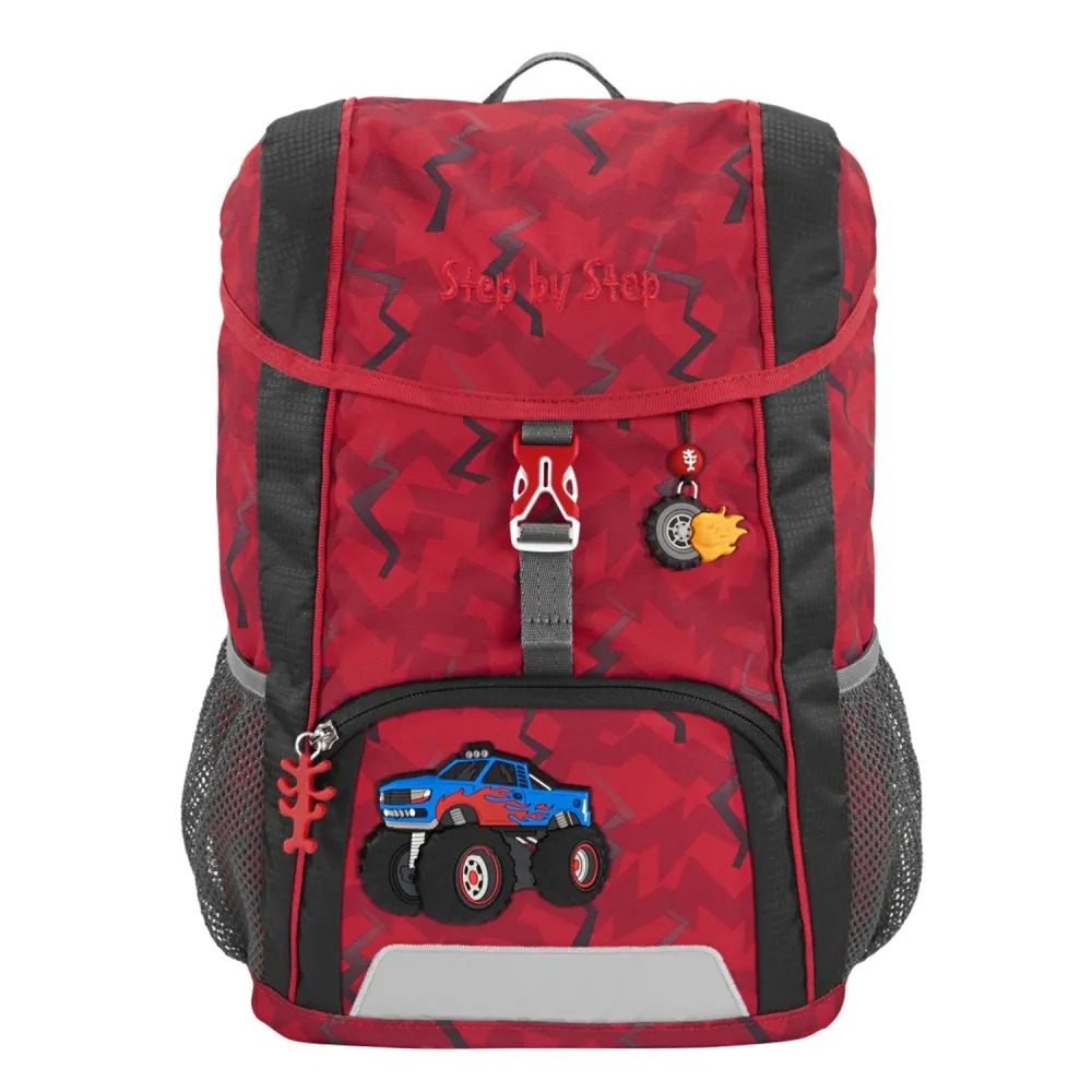 Step Step JUNIOR KID Kinderrucksack 13 Liter Monster Truck 3-teiliges Set