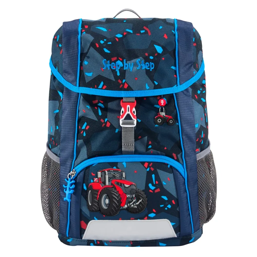 Step Step JUNIOR KID Kinderrucksack 13 Liter Tractor Freddy 3-teiliges Set