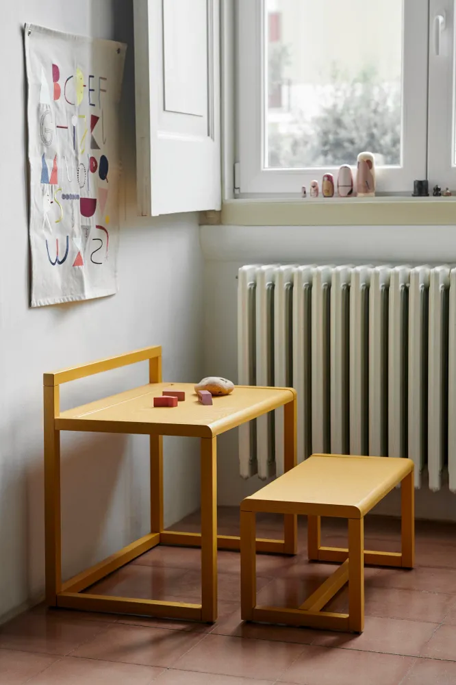 Kinderbank LITTLE ARCHITECT gelb
