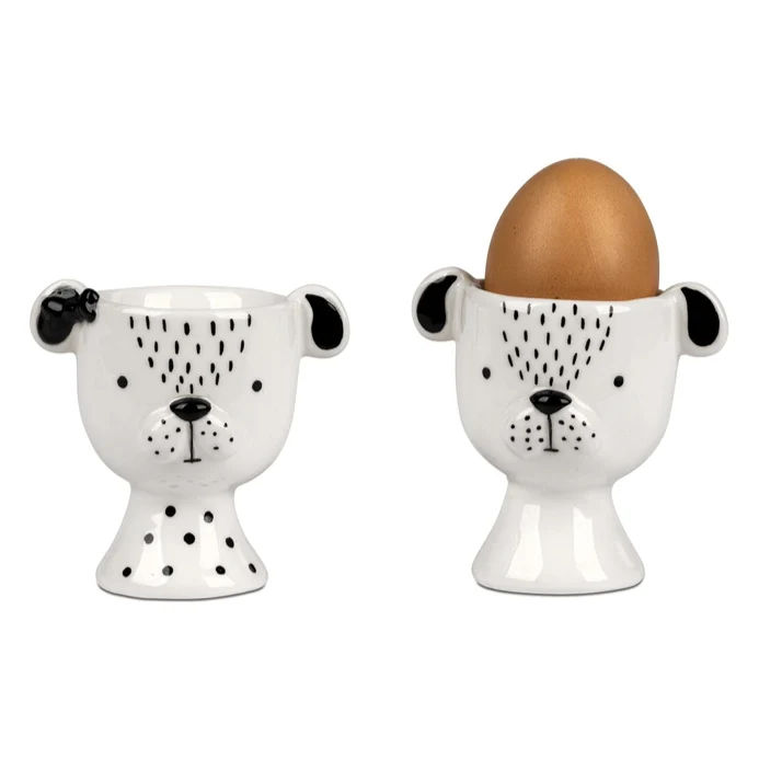 2er Set Eierbecher Hund