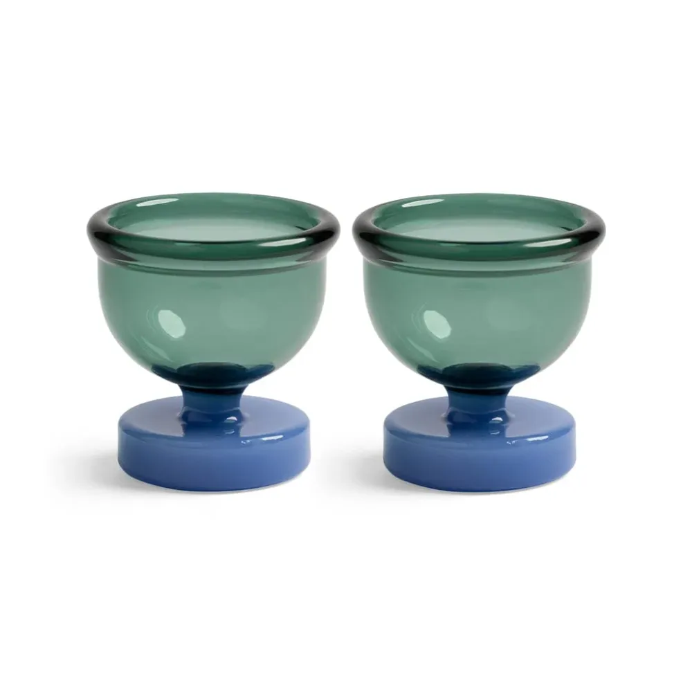&Klevering - Eierbecher für die Kantine - Blau - 2er-Set
