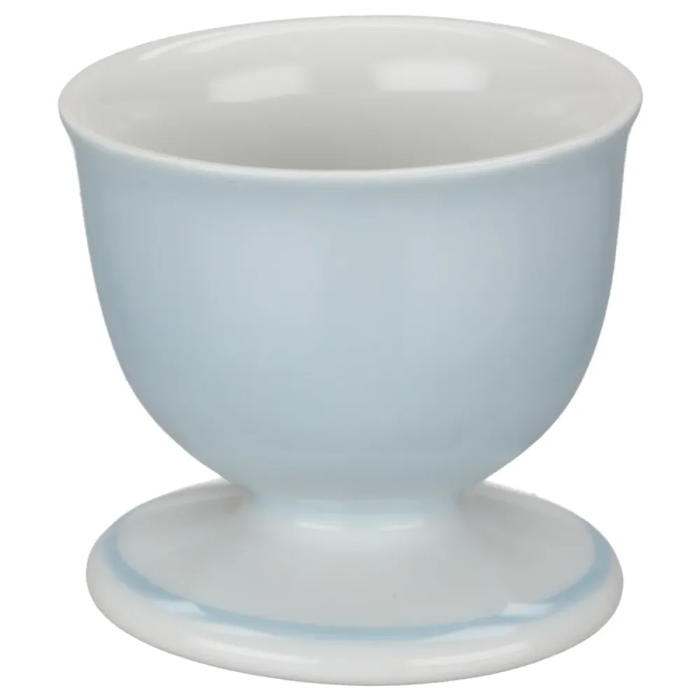 Eierbecher auf Fuß blau
