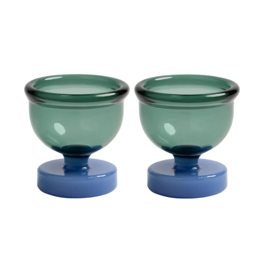 Eierbecher CANTINE grün mit blau